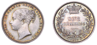 Victoria (1837-1901), Shilling, 1877, die 11, 5.67g/6h (ESC 3047; S 3906A). Toning spot in obverse legend at 1...