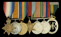 Seven: Major C. D. Riddel, Royal Engineers, later South Lancashire Regiment

1914-15 Star (30397 Cpl. C. D....