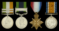 King’s South Africa 1901-02, 2 copy clasps, South Africa 1901, South Africa 1902 (Major F. A. Molony. R.E.)...