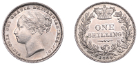 Victoria (1837-1901), Shilling, 1884, longer line below mark of value, 5.67g/6h (ESC 3074; S 3907). Obverse...