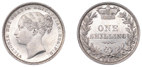 Victoria (1837-1901), Shilling, 1885, 5.65g/6h (ESC 3076; S 3907). Minor spotting, otherwise virtually as struck,...
