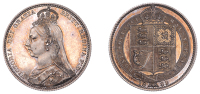 Victoria (1837-1901), Proof Shilling, 1889, large head, edge grained, 5.67g/12h (ESC 3143; S 3927). Trifling...