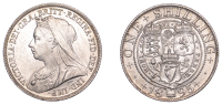Victoria (1837-1901), Shilling, 1895, large rose, 5.68g/12h (ESC 3160; S 3940A). Light obverse bagmarks, otherwise...
