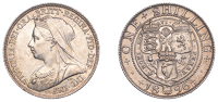 Victoria (1837-1901), Shilling, 1896, large rose, 5.63g/12h (ESC 3161; S 3940A). Light obverse bagmarks, otherwise...