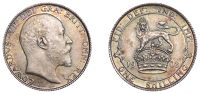 Edward VII (1901-1910), Shilling, 1902, 5.64g/12h (ESC 3587; S 3982). Practically mint state, toned	 £60-£80