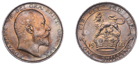 Edward VII (1901-1910), Shilling, 1903, 5.65g/12h (ESC 3589; Davies/Groom 2a+A; S 3982). Good extremely fine, rich...