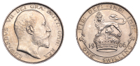Edward VII (1901-1910), Shilling, 1906, 5.65g/12h (ESC 3592; Davies/Groom 2+A; S 3982). Light obverse bagmarks,...