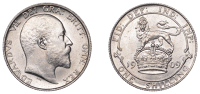 Edward VII (1901-1910), Shilling, 1909, 5.65g/12h (ESC 3595; S 3982). Some bagmarks, otherwise brilliant and...