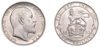 Edward VII (1901-1910), Shilling, 1910, 5.65g/12h (ESC 3596; S 3982). Spot on King’s beard, otherwise good...