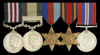 A fine Second World War ‘V.C. Action’ immediate M.M. group of five awarded to Havildar Mohd Yar, 7th Battalion,...