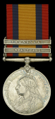 Queen’s South Africa 1899-1902, 2 clasps, Natal, Transvaal (2017 Gnr: J. Campbell. Edin: Coy. R.G.A.) nearly...