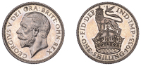 George V (1910-1936), Proof Shilling, 1933, edge grained, 5.66g/12h (ESC 3846). Small spot on g of gra, otherwise...
