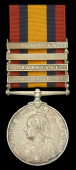 Queen’s South Africa 1899-1902, 4 clasps, Orange Free State, Transvaal, South Africa 1901, South Africa 1902 (872...