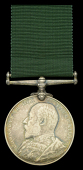 Volunteer Force Long Service Medal, E.VII.R. (743 Serjt: F. E. Wilby. 2nd. V.B. Essex Regt.) impressed naming,...