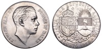 Visit of the Prince of Wales to Argentina, 1925, a silver medal by J.M. Lubary, bust of the Prince of Wales right,...
