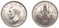 George VI (1936-1952), Proof Shilling, 1937, Scottish type, edge grained, 5.64g/12h (ESC 4150; S 4083). Brilliant...