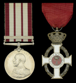 Pair: Surgeon Lieutenant-Commander D. A. Mitchell, Royal Navy

Naval General Service 1915-62, 1 clasp, Persian...