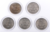 George VI (1936-1952), Shillings (5), all Scottish type, 1947-51 inclusive (ESC 4187, 4190, 4204, 4207, 4211; S...