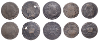 IRELAND, James II, Halfcrown, small size, May 1690, 10.00g/12h (S 6580B2); together with other Gunmoney Halfcrowns...