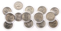 Elizabeth II (1952-2022), Sterling issues, Shillings (14), all Scottish type, 1953 (Davies/Groom 1+A), 1954, 1955...