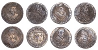 Silver counters of Simon de Passe (4), James I and Charles I as Prince, Charles I and Henrietta Maria (2), Gustav...