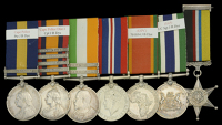 Seven: Sergeant J. B. Dye, Cape Police

Cape of Good Hope General Service 1880-97, 1 clasp, Bechuanaland (902 Pte....