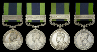India General Service 1908-35, 1 clasp (3), Afghanistan N.W.F. 1919 (2) (1005 Dvr. Bhagat Singh, 22/Mtn Batty.; 797...