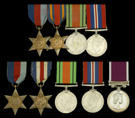Four: Staff Sergeant K. T. Chard, Royal Engineers
1939-45 Star; Burma Star; Defence and War Medals 1939-45, mounted...
