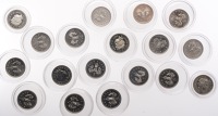 Elizabeth II (1952-2022), Decimal issues, Five Pence (18), all Rank-Broadley type, 1998 (2, one a Proof), 1999 (2,...