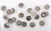 Elizabeth II (1952-2022), Decimal issues, Five Pence (20), Rank-Broadley/Dent type (10), 2008, 2009, 2010 (2), 2011...