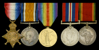 Three: Lieutenant H. F. Wilmot, Royal Engineers, who was Mentioned in Despatches
1914-15 Star (2. Lieut. H. F....