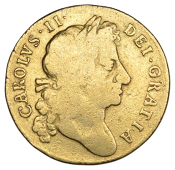 Charles II (1660-1685), Guinea, 1675 (EGC 252; S 3344). Fair, scarce	 £800-£1,000