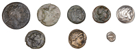 Kings of Macedonia, Philip III Arrhidaios, Drachm, Colophon, 323-319, head of Herakles right wearing lion-skin, rev....