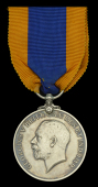 Union of South Africa Medal 1910, unnamed as issued, in its original embossed red leather presentation case, with...