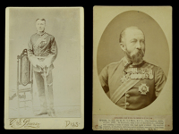 Carte de Visite studio portrait photographs (2) of Lieutenant General Sir Henry Evelyn Wood V.C., and Colonel...