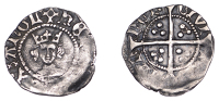 Henry VI (First reign, 1422-1461), Annulet coinage, Halfpenny, London, mm. cross II, annulet in second and third...