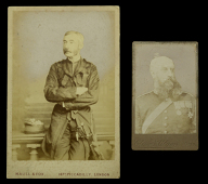 Carte de Visite studio portrait photographs (2) of Colonel Sir Edward Talbot Thackeray V.C., and Colonel Francis...