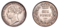 Victoria (1837-1901), Sixpence, 1881 (ESC 3251; S 3912). Extremely fine	 £50-£70