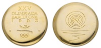 Spain, Olympic Games, Barcelona, 1992, a gilt-bronze VIP issue Participant’s medal by X. Corberò, legend above...