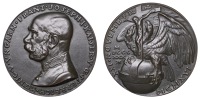 AUSTRIA, Kaiser Franz-Joseph’s Tod [Death of Franz Joseph I], 1916, a cast bronze medal by K. Goetz, uniformed...