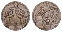 GERMANY, Besetzung des Maingaues [Occupation of the Main Province], 1920, a cast bronze medal by K. Goetz, French...