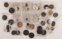 Miscellaneous tokens in lead (9) and copper (26) [35]. Varied state 	 £80-£100