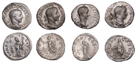 Severus Alexander (222-235), Denarius, 222-28, laureate and draped bust right, rev. Fides, draped, standing left,...