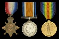 Three: Chief Petty Officer D. W. Barclay, Royal Navy, who disembarked half a Battalion of the King’s Own Scottish...