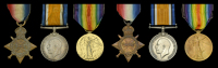 Three: Gunner S. H. Hunt, Royal Field Artillery
1914-15 Star (196895 Gnr. S. H. Hunt, R.F.A.); British War and...