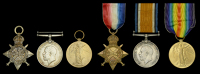 Three: Private B. Inch, Royal Warwickshire Regiment
1914-15 Star (2711 Pte. B. Inch. R. War. R.); British War and...