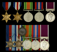 Five: Warrant Officer Class II H. T. Roberts, Royal Welsh Fusiliers
1939-45 Star; France and Germany Star; Defence...