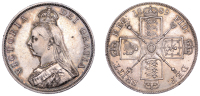 Victoria (1837-1901), Double-Florin, 1889 (ESC 2701; S 3923). Prettily toned with lustrous fields, good extremely...