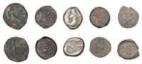 ACHAEMENID KINGS OF PERSIA, Darios I to Xerxes II, Siglos, c. 480-420, king kneeling right, holding spear and bow,...