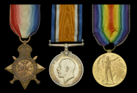 Three: Sapper A. C. Parsons, Postal Section, Royal Engineers

1914 Star (27884 Sapr: A. C. Parsons. R.E.); British...